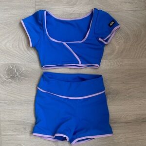 Tiger Friday Size CXL Kids Blue and Purple Matching Set